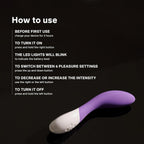 G-Spot Vibrator, Curved Personal Massager, Cerise | This curved G-spot vibrator offers 6 intensity modes, delivering discreet, powerful internal stimulation for women.
