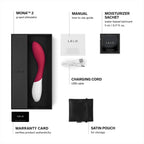 G-Spot Vibrator, Curved Personal Massager, Cerise | This curved G-spot vibrator offers 6 intensity modes, delivering discreet, powerful internal stimulation for women.