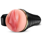 Male Masturbator,Kingdemer Realistic Pocket Pussy Vagina Textured with 7.5in Depth Lifelike Soft and Fleshy Texture,Penis Training Masturbators Sex Machine Toy for Men