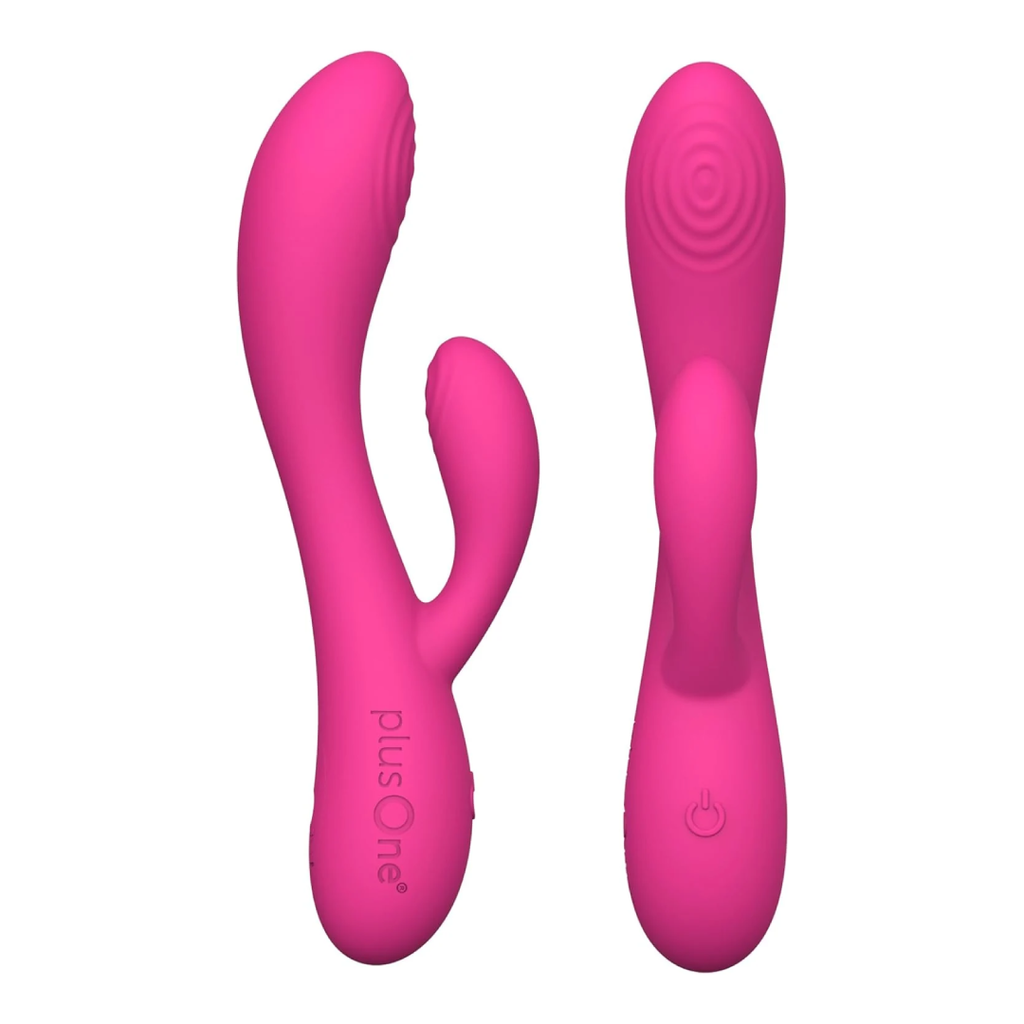 Dual Rabbit Vibrator Personal Massager - 10 Vibration Settings | Body-Safe Silicone, Waterproof, USB Rechargeable, Sex Toy for Women and Men