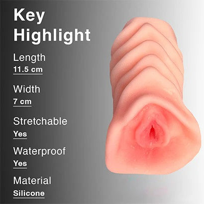 Realistic Pocket Pussy & Anal Masturbator – Dual-Entry Soft Silicone Male Stroker