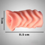 Realistic Pocket Pussy & Anal Masturbator – Dual-Entry Soft Silicone Male Stroker